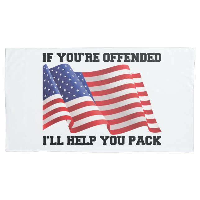 American patriot  pillowcase (Front-Left)