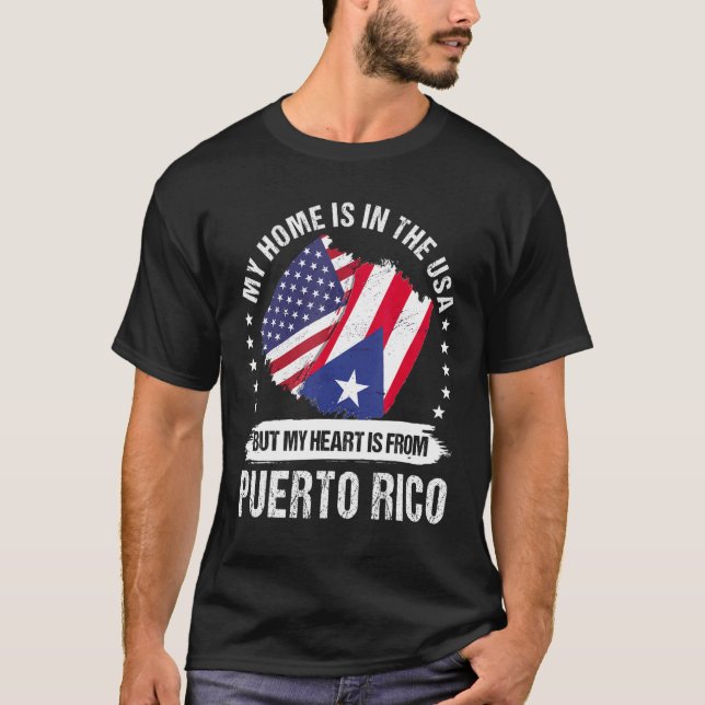American Patriot Puerto Rico Flag America Puerto R T-Shirt (Front)