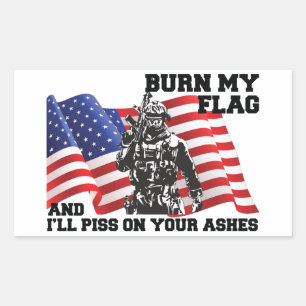 American Patriot  Rectangular Sticker