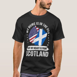American Patriot Scotland Flag American Scottish R T-Shirt