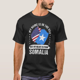 American Patriot Somalia Flag American Somali Root T-Shirt