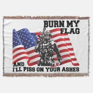 American Patriot  Throw Blanket