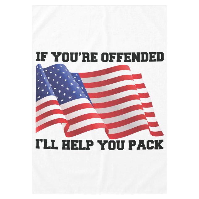 American patriot throw pillow tablecloth (Front)