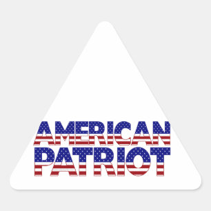 American Patriot Triangle Sticker