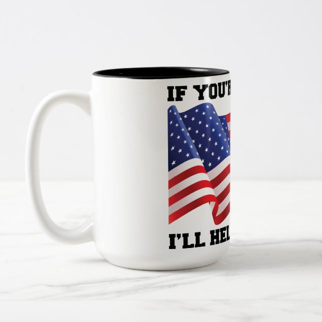 American patriot Two-Tone coffee mug (Left)