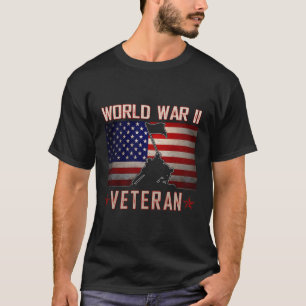 American Patriot Wwii Veteran Military World War 2 T-Shirt