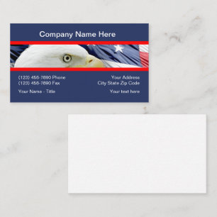 American Patriotic Design Business Card