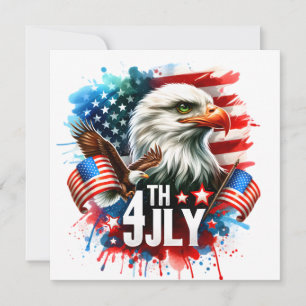 American Patriotic Eagle Sublimation-61905 Invitation
