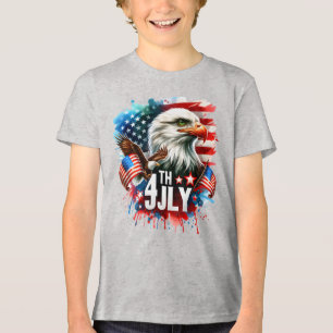 American Patriotic Eagle Sublimation-61905 Tri-Blend Shirt