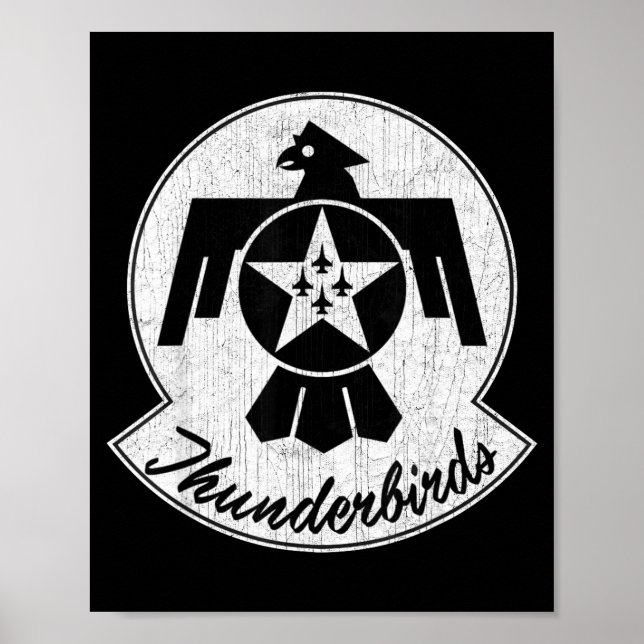 American Patriotic F16 Fighter 57th Wing Tbirds Gi Poster (Front)