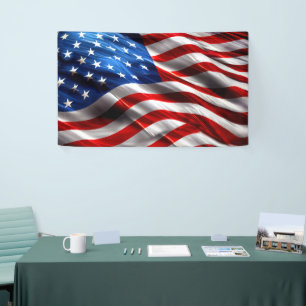 American Patriotic Flag Banner Stars And Stripes