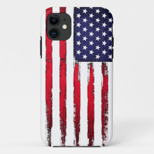 American Patriotic Grunge flag iPhone 11 Case