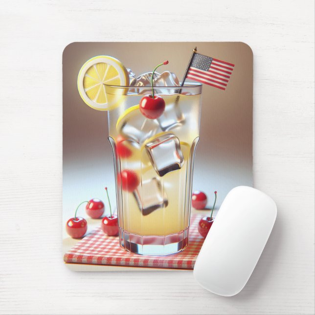 American Patriotic Lemonade Mouse Mat (With Mouse)
