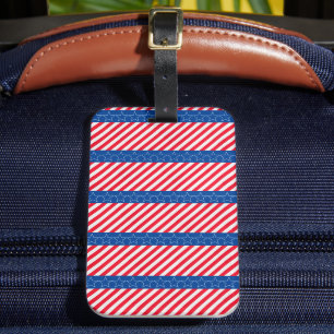American patriotic  luggage tag