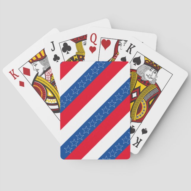 American patriotic playing cards (Back)