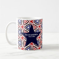  American Patriotic Red White Blue Star Pattern