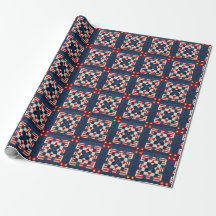 American Patriotic Star-Spangled Quilt