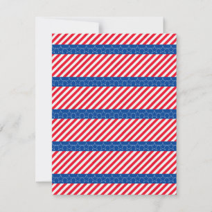 American patriotic thank you card
