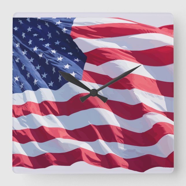 American Patriotic Veterans Wall Decor Clocks (Front)