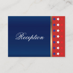 American Patriotic Wedding Enclosure Card