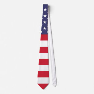 American Patriotism USA Flag Tie