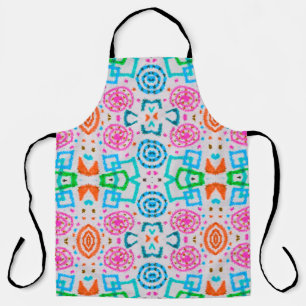 American pattern. Ikat seamless print. Fashion che Apron