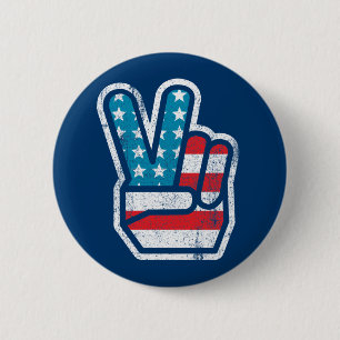 American Peace Button