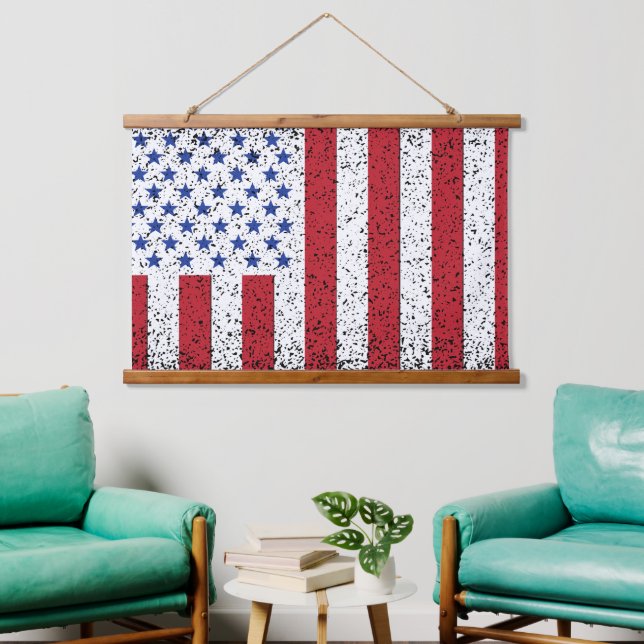 American Peace Flag American State National Hangin Hanging Tapestry (Living Room)