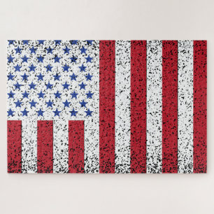 American Peace Flag American State National Jigsaw Jigsaw Puzzle