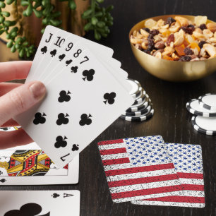 American Peace Flag American State National Playin Playing Cards