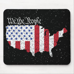 American Peace Flag We the People America Mouse Pa Mat