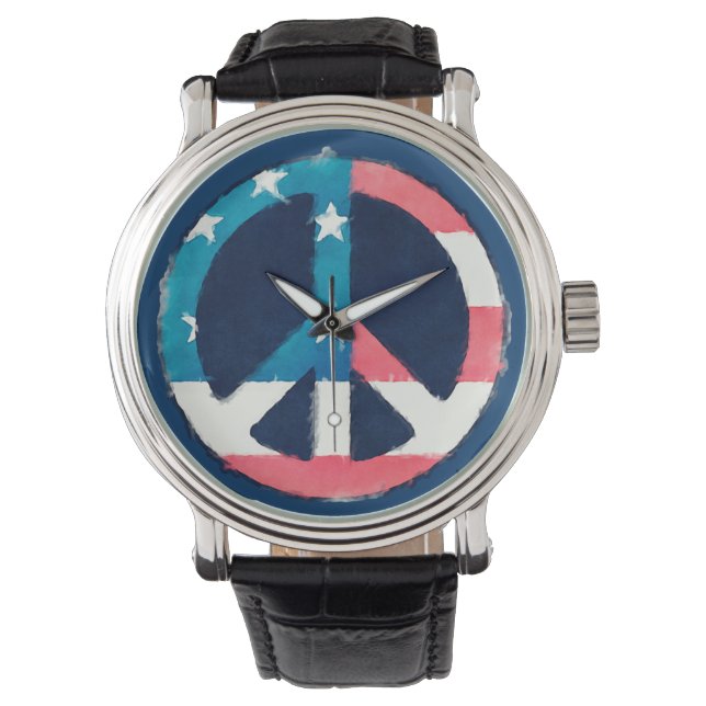 American Peace Sign grunge Watch (Front)