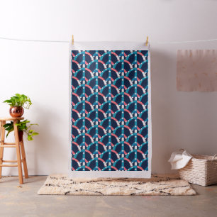 American Peace Sign grunge + your ideas Fabric