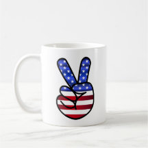 American peace/victory sign
