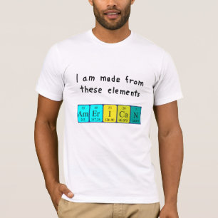American periodic table patriotic shirt