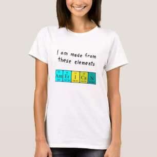 American periodic table patriotic shirt