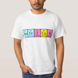 American periodic table patriotic shirt