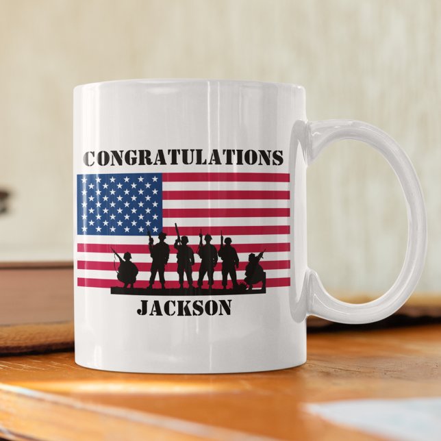 American Personalized Army Gift Coffee Mug (Creator Uploaded)