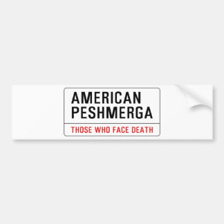 AMERICAN PESHMERGA BUMPER STICKER