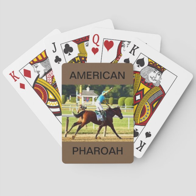 American Pharoah on a Deck of Playing Cards (Back)
