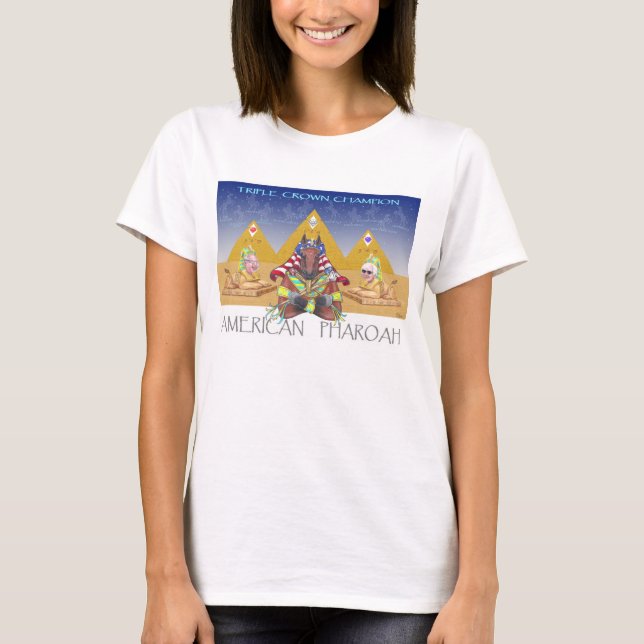 American Pharoah Triple Crown Tribute T-Shirt (Front)