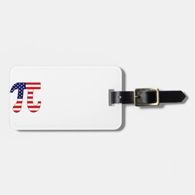 American Pi Luggage Tag (Front Horizontal)