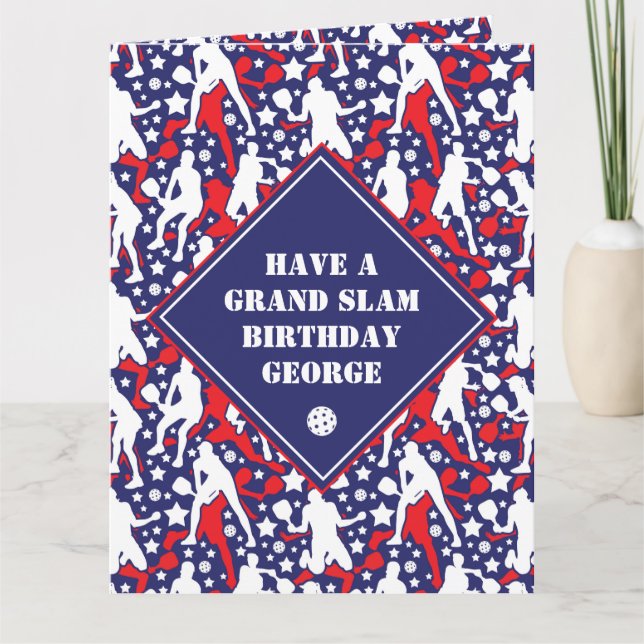 American Pickleball Grand Slam Birthday Card (Front)