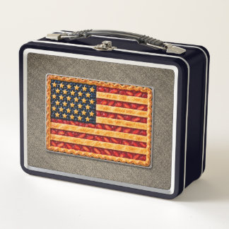 American Pie Art Metal Lunch Box