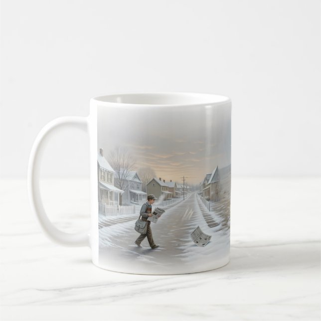 American Pie Ghost Town Winter Memory Mug (Left)