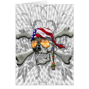 American Pirate Scull and Bones