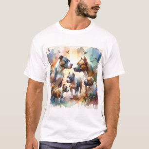 American Pit Bull Terrier 040624AREF113 - Watercol T-Shirt