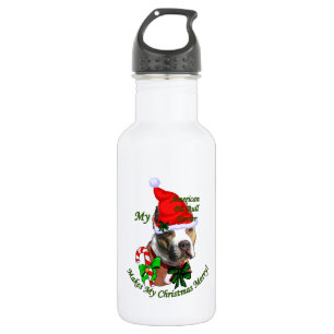 American Pit Bull Terrier Christmas 532 Ml Water Bottle