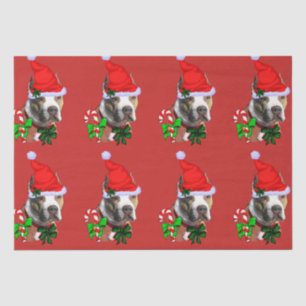 American Pit Bull Terrier Christmas Tissue Paper