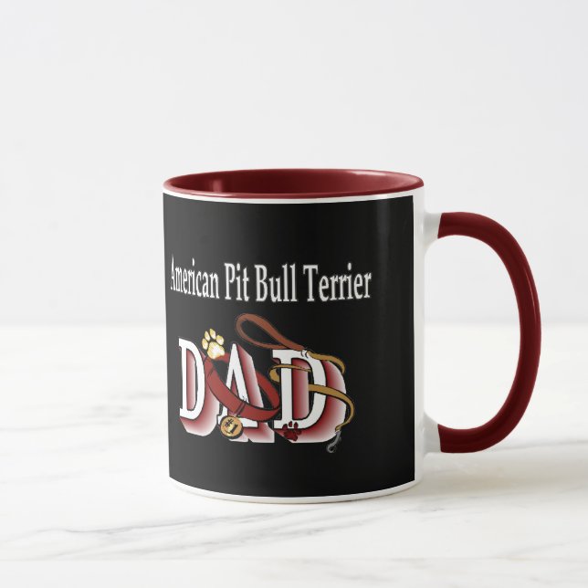 American Pit Bull Terrier Dad Mug (Right)